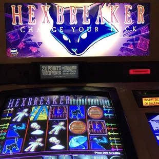 Hexbreaker Slot Machine. Change Your Luck.  LOL!