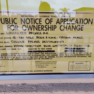 New ownership due to all the fraud Joe Kuang and Bob gee committed.