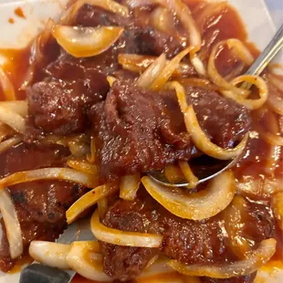 9. Beef with Hot Spicy Sauce