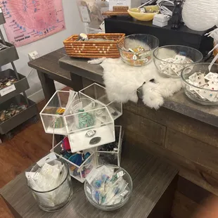 This is a wonderful spot to shop even just given a review they may give u a free gift u gotta come and see but wonderful stones and shop