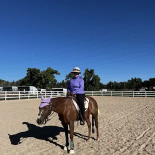Big Outdoor arena for year-round training.