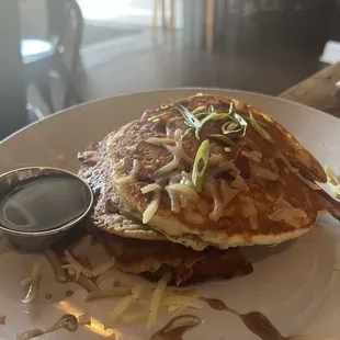 Bacon Cheddar Pan Cakes