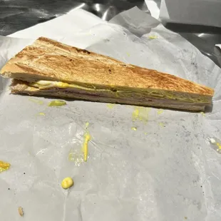 Half of the orignal Cuban Sandwich!