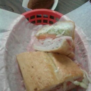 Mini Cuban, all the way, and Devil Crab