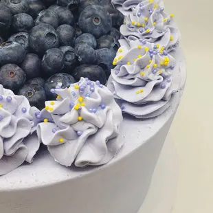 lemon blueberry honey lavender cake