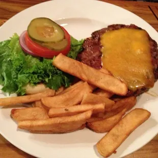 Burger is very good.