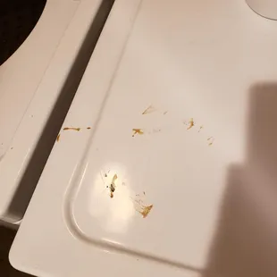 crud and grime on top of dryer