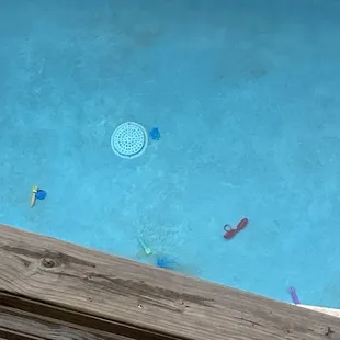 Dirty pool. Things from previous guests.