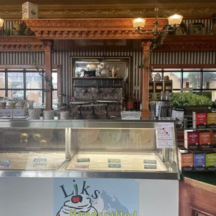 the inside of a restaurant