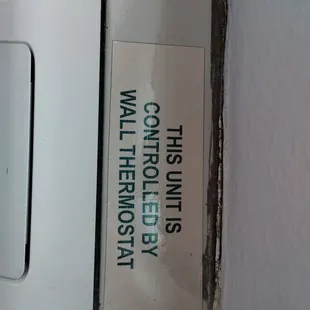 Air conditioner switch was supposed to be on the wall