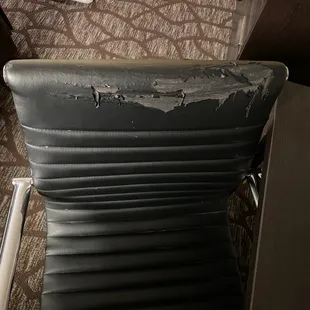 Chair that's in the hotel room