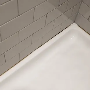 Moldy caulking in showers