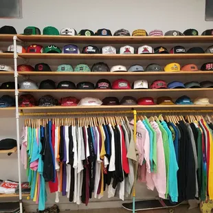 T- shirts, hats and jackets