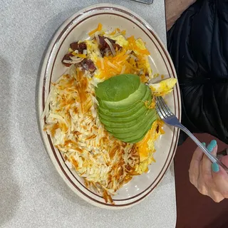 Bacon Avocado Omelet