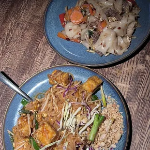 Pad Thai and drunken noodles happy hour