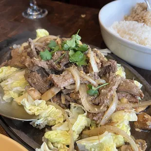 75. Sizzling Garlic Beef