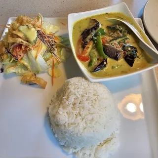 L2. Eggplant Curry Lunch Special
