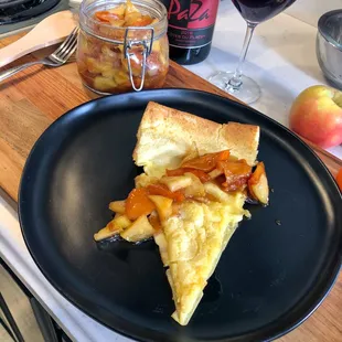 Oven Pancake with Apple &amp; Persimmon Compote