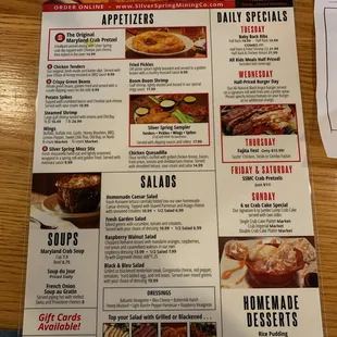 Menu Side 1