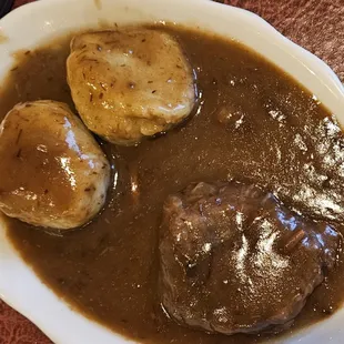 1/2 Portion Sour Beef and Dumplings