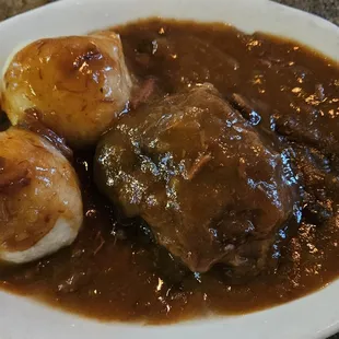 Sour Beef and Dumplings