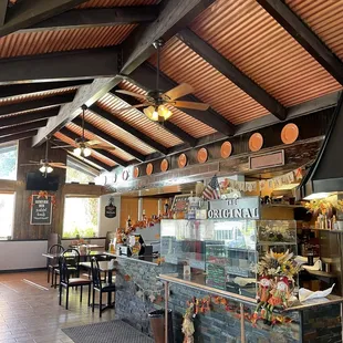 Inside restaurant