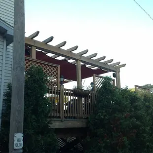 This is their outside deck area.