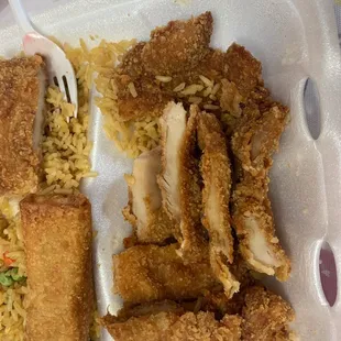 Lemon chicken (lunch portion)
