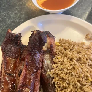 ribs, food, bbq ribs