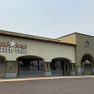 the front of the building