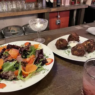 Smokin Salmon Sarod Salad and Rockin Broccoli Balls