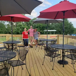 Dine on our brand new deck