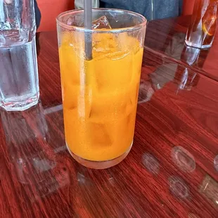 Mango Thai iced tea