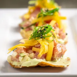 Ahi Tuna Tostadas - Summer Dinner Menu