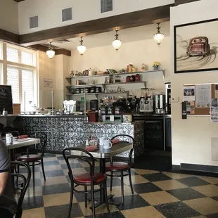 Full coffee bar setup