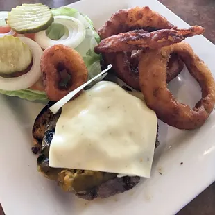 Green Chile Cheeseburger