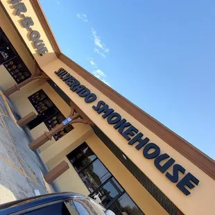 the front of the restaurant