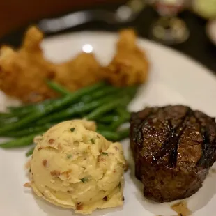 8oz Filet and Coconut shrimp