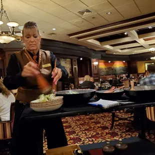 salad tossed tableside