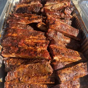 Smoked pork ribs
