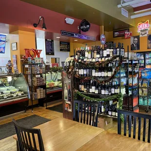 the inside of a restaurant