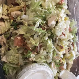 Premium salad for$7.99. Love how they mix/chop the ingredients!
