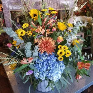 Fall custom made fresh arrangement.