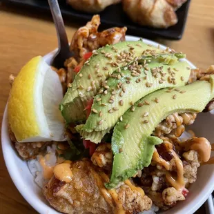 Chicken Karaage Bowl with Avocado (small)