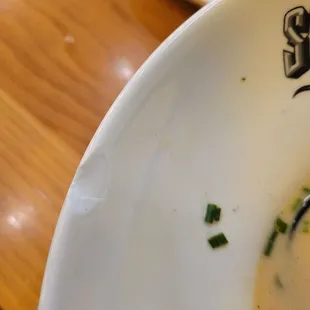 Plate arrived broken