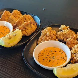 Gyoza and Karage chicken