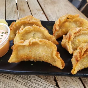 Fried gyoza, wasn&apos;t really feeling this one!