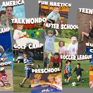 Youth Programs include the Academy, Swimming, Sports, Taekwondo, Gymnastics &amp; more!