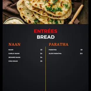 Breads Menu