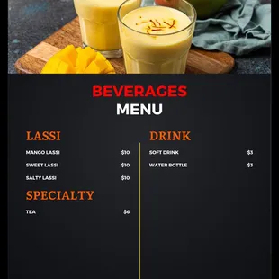 Beverages Menu